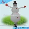 White inflatable outdoor santa claus / inflatable advertising signs with Snowman