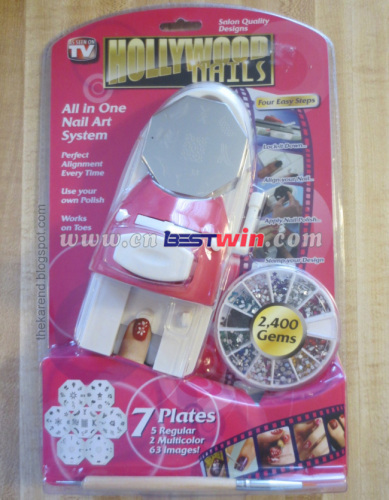 Inventel Hollywood Nails Finger Nail Art Kit Set All in One As Seen On TV