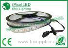 Weatherproof Programmable RGB LED Strip Chasing Color DMX Compatiable 14.4watt / m