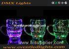 Purple / Green Beer Actived Led Flashing Cup Plastic For Party