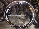 Customized 700c Carbon Clincher Wheelset For Flat Road Racing 24.270mm