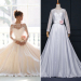 ALBIZIA Vintage White Scoop Lace Satin A Line Wedding Dresses
