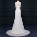 ALBIZIA Simple High Collar Beading Chiffon Beading Halter Sweep/Brush Wedding Mermaid Dresses