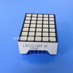 3.39mm Orange 5*7 Square dot matrix led display row anode for elevator position indicator