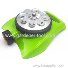 Metal 8 Way Water Sprinkler Head With Decorate Base