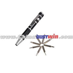 Aluminum Precision Pocket Pen Screwdriver set 8 in 1