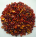 Rosehip fruits shell and teabag cut