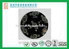 Round LED Board 1.2mm Aluminium pcb black solder mask white legend