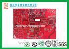 RED Solder Mask Double Sided Printed Circuit Boards White Lenged L F HASL
