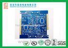 1.6mm PCB FR 4 bule soldermask Immersion Gold Gold fingers chamfering