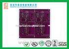 Customed purple soldermask 1.6mm FR-4 PCB / 1oz 2 layer pcb LF HASL