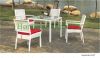 Outdoor wicker rattan table chair cushions supplier