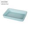 Dyed Rectangular Concrete Tray Smooth Bathroom Decor For Towel Holder