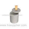 Small Cylinder Home Concrete Candle Holder Waterproof With Leather Lid