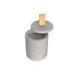 Small Cylinder Home Concrete Candle Holder Waterproof With Leather Lid