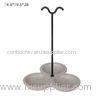 Wedding Gift Smooth Concrete Home Decor Jewelry Holder With Iron Wire