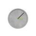 Round Gray Concrete Office Wall Clock Handmade Craft Silk Screen Logo