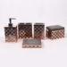 Five Pcs Rose Concrete Bathroom Accessories Hollow Out For Living Decoration