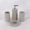 Custom Hotel Bathroom Concrete Cup / Four Piece Modern Bathroom Accessories