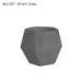 Heat - Resistant Cement Flower Pots / Dark Grey Concrete Pots For Plants