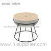 Homemade Concrete Stool round Metal Standing Eco - friendly 52 cm 50cm