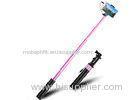 Extendable Durable Promotional Gift Selfie Stick Wired Portable Customized Color