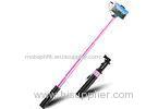 Extendable Durable Promotional Gift Selfie Stick Wired Portable Customized Color