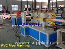 PLC PVC Pipe Extrusion Line With Conical Twin Screw Extruder For Water supply Pipe