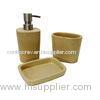 color painting bathroom set 6pcs cement slim shape bathroom accessory set