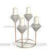 Wedding Decorations 4 Pcs Cement Candle Holder Complete With Metal Holder