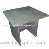 Dark grey cement side table square / natural concrete dining table