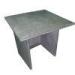 Dark grey cement side table square / natural concrete dining table