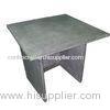 Dark grey cement side table square / natural concrete dining table