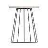 Round Light grey Concrete Desk Metal Legs for coffee 50cm 70cm