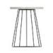 Round Light grey Concrete Desk Metal Legs for coffee 50cm 70cm