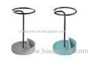 Customized Colorful Wet Concrete Umbrella Holder Home Decor With Metal Standing