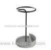 Practical Waterproof Concrete Umbrella Holder Round With Metal Rack 30cm 50.5cm