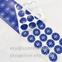 Fashion Design Self Destructible Custom Anti Tamper Label Sticker Warranty Void Vinyl Labels