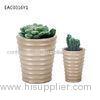 Streak Cement Flower Vase / Home Yard Concrete Flower Pots With Drainer