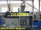 Electric Control WPC Production Line Wood Plastic Composite Decking Making Machine