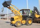 Low Emission 4WD Tractor With Backhoe And Loader Loading Bucket 1.0 CBM