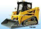 Hedge Shears / Icebreake Front Blade Track Skid Steer Loader With Backhoe