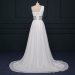 ALBIZIA Fashion White Beading Pleated Chiffon One-Shoulder A Line beach Wedding Dresses