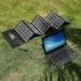 Outside Camera / Ipad Solar Panel Charger 40W DischargingProtection