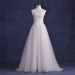 ALBIZIA Simple Lace Tulle Real Photos informal A Line Sweep/Brush Wedding Dresses