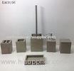 Waterproof Light Grey Concrete Bathroom Accessories sets Complete 6 Pcs For Bath Decor