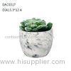Succulent cylinder Concrete Plant Pots outdoor Imitation marble 15.3 cm 12.4cm