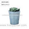 Small Colored Concrete Plant Pots Thread Bucket Shape Eco - Friendly