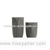 Dark Grey Round Concrete Candle Holder Smooth 2 Pcs Radiation - Proof