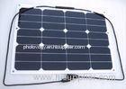 30W Electric Car / Roof Flexible RV Solar Panels Aerodynamic Durable